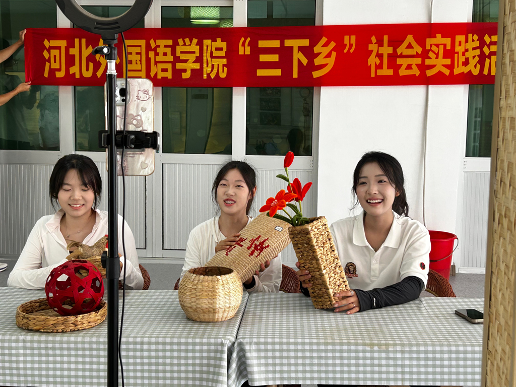 cctv公益之声报道河北外国语学院学子：青春扎根乡土，白洋淀畔的“振兴新翼”正起飞